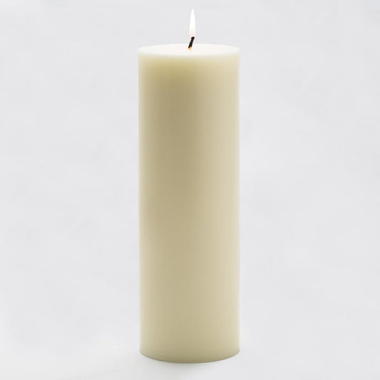 Richland 4" x 12" Light Ivory Pillar Candle Set of 6